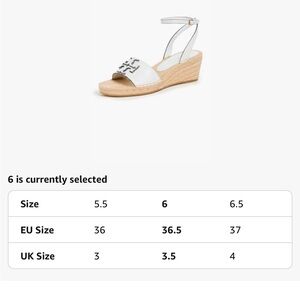 Tory Burch White and Tan Wedge Sandals